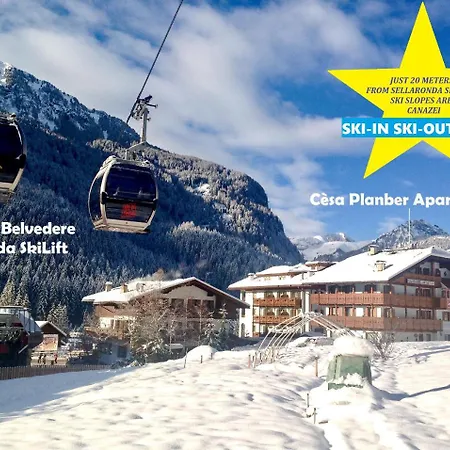 B&B Cesa Planber Mountain View Bike Friendly Canazei Exterior photo